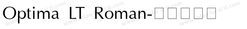 Optima LT Roman字体转换